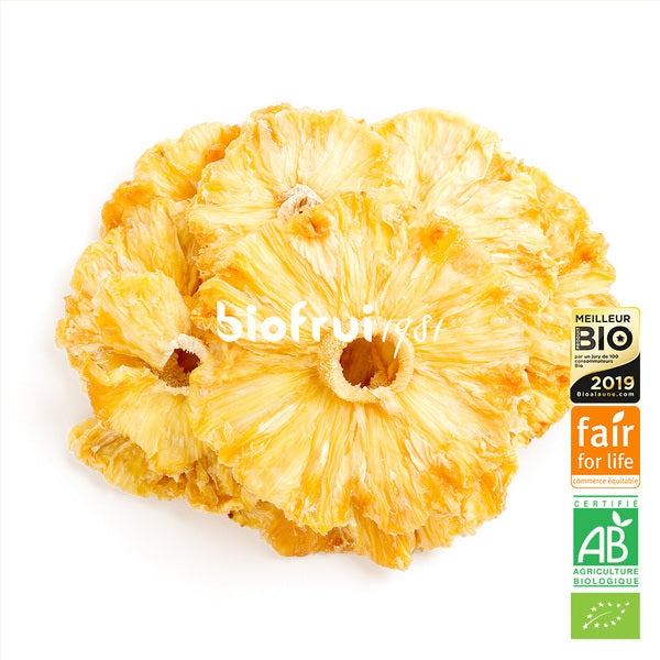 Ananas cayenne équitable séché en rondelles bio - 2