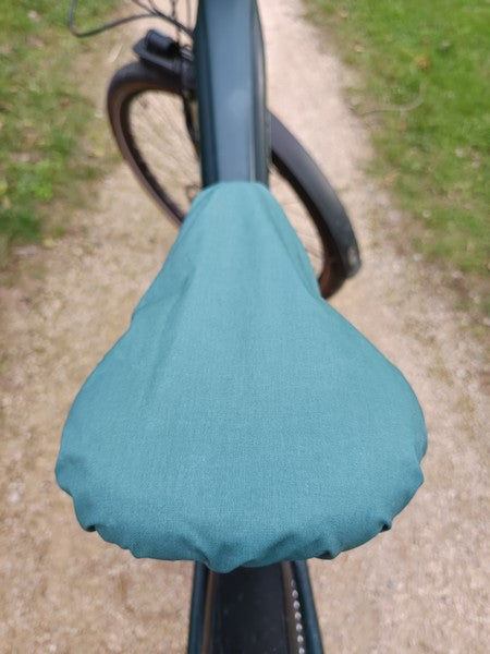 Couvre selle vert/ethnique (extra large anti pluie) - 3