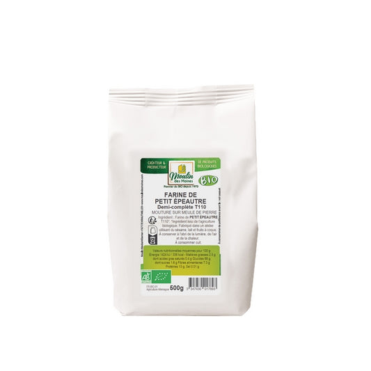 Farine de petit épeautre demi-complète t110 meule de pierre bio - 1