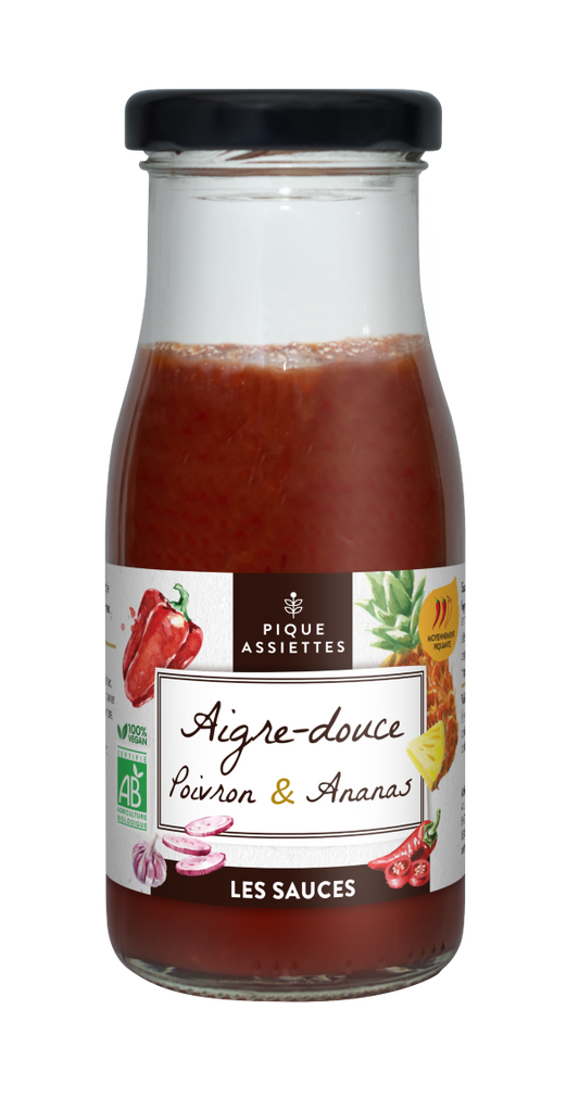 Pique Assiettes -- Sauce aigre douce bio - 130 ml
