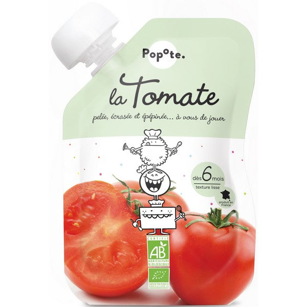 Popote -- Gourde purée tomate bio - 120 g